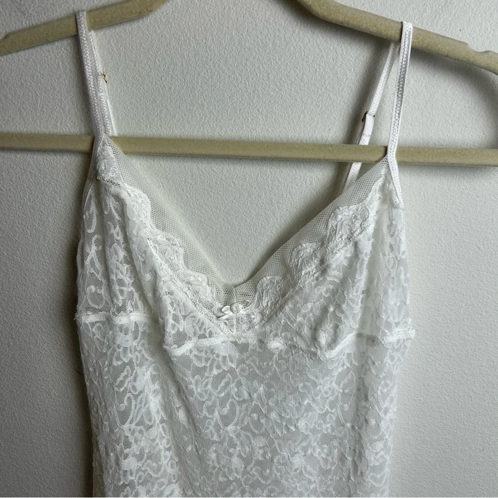 Vintage Victoria's Secret sheer white lace slip dress bridal size: M - Picture 2 of 11